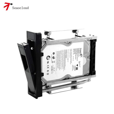 Seaocloud 5.25 Trayless Mobile Rack CD-ROM 3.5 inch Internal SATA Hard Drive Adapter