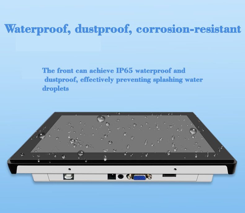 RIUIIN 13,3-Zoll-Open-Frame-Touchscreen-Monitor, 1920 x 1080 Pixel Auflösung, 16:9 Seitenverhältnis, wasserdicht, VESA- und Panelmontage, für Kiosksysteme, Automatisierung, POS-Systeme, Verkaufsautomaten, HMI und Digital Signage, 24/7-Betrieb