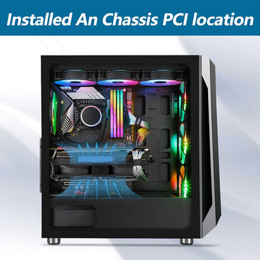 SCCCF Dual 92mm Grafikkartenlüfter, Grafikkartenkühler, VGA-Kühler, PCI-Steckplatzlüfter für GPU-Kühler