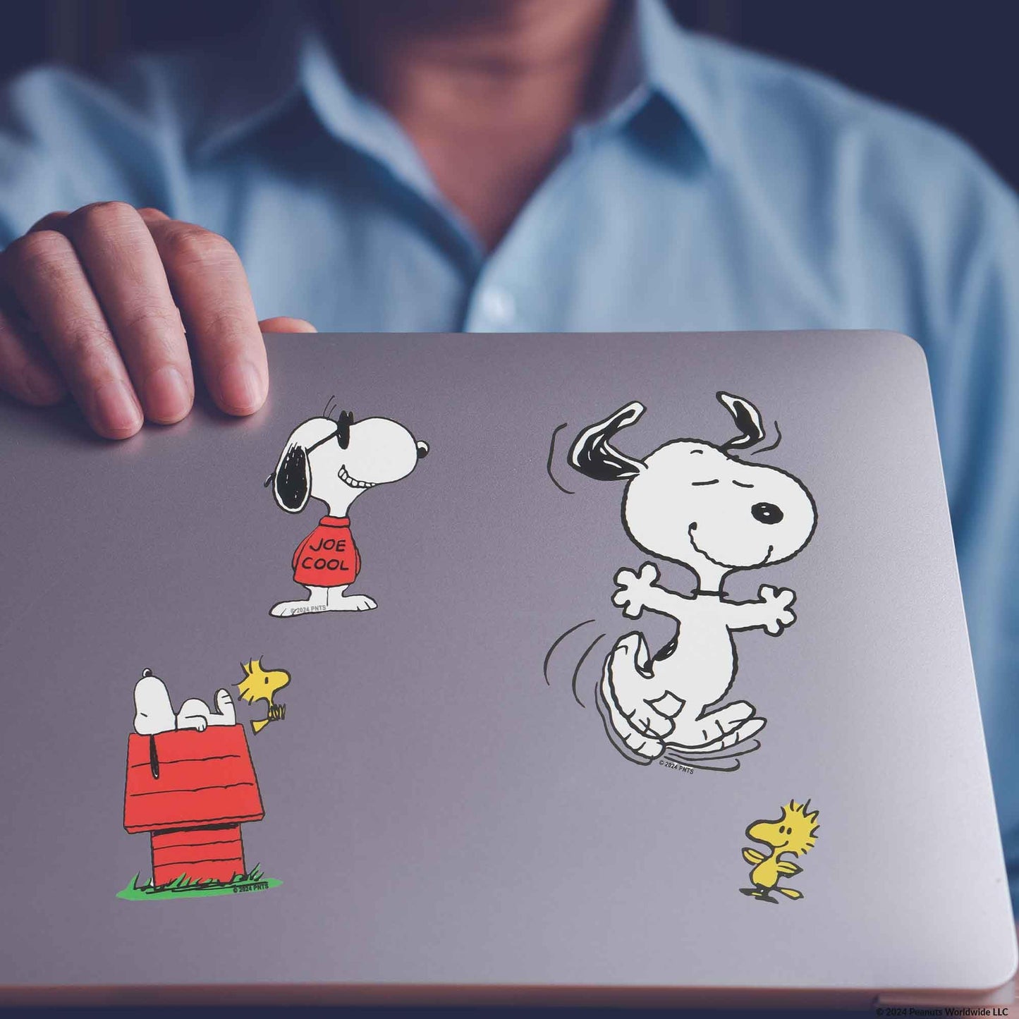 Peanuts Snoopy Adhesive Vinyl Decals - Fun Set of Snoopy Stickers for Car, Window, Water Bottle or Laptop