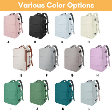 Taygeer Reiserucksack für Damen, großes 40-Liter-Handgepäckstück mit 17,3-Zoll-Laptopfach, TSA-konform, ideal für Büro, Arbeit und Reisen, mit praktischen Fächern, Grün