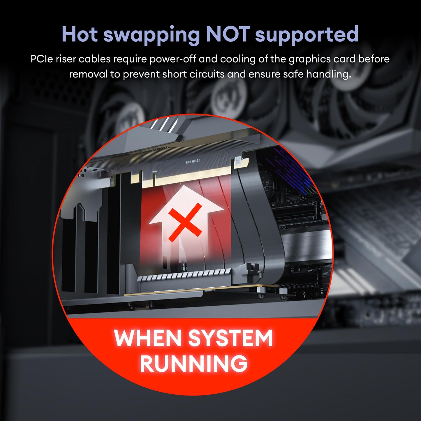 Okinos PCI-E 4.0 Riser-Kabel, kompatibel mit RTX4090, RTX4080, RX7900XTX, PCIe 4.0 x16 High-Speed-Flexible-Extender-Kartenverlängerungsanschluss 90-Grad-Adapter, 200 mm, Schwarz