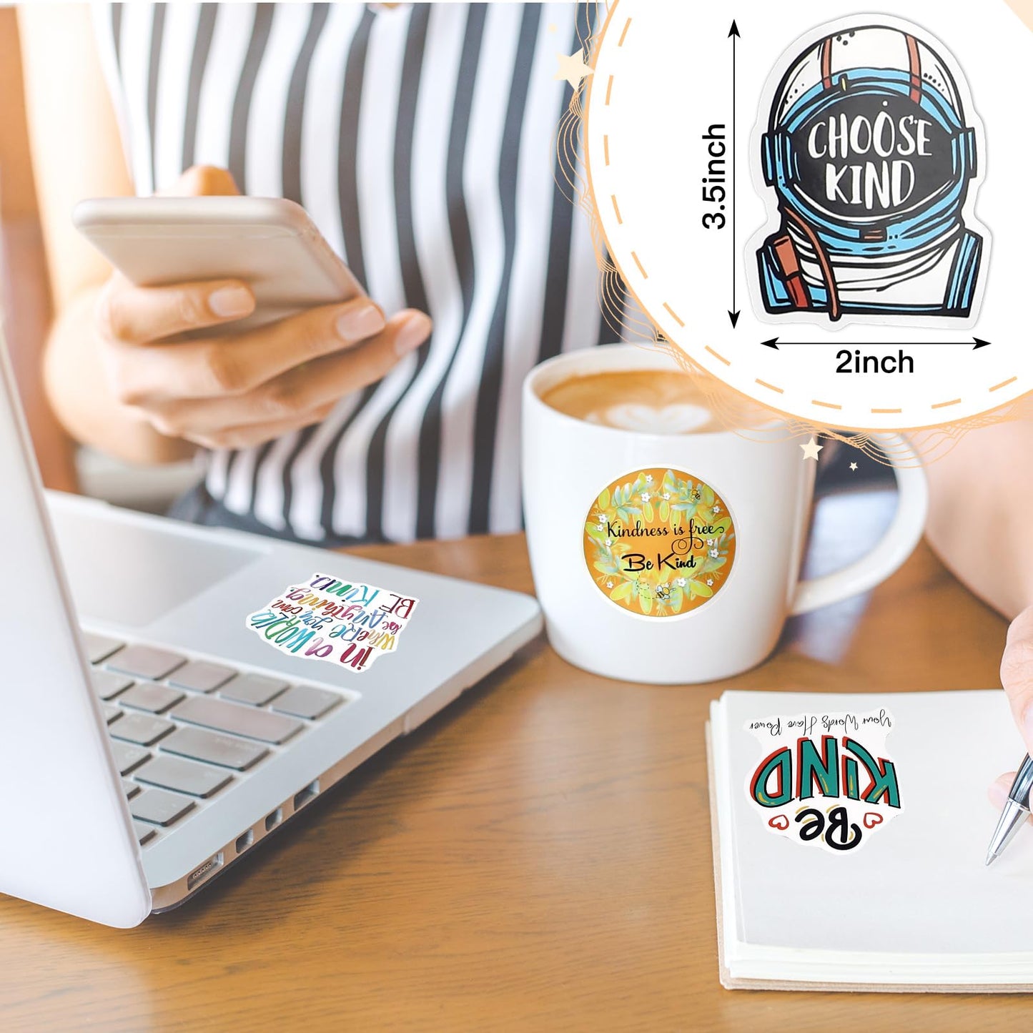 Sayglossy 500 Stück Freundlichkeitsaufkleber, Vinyl-Aufkleber, wasserfest, ideal für Wasserflaschen, zur Motivation und Ermutigung in der Physiotherapie, für Jugendliche, Erwachsene und Lehrer