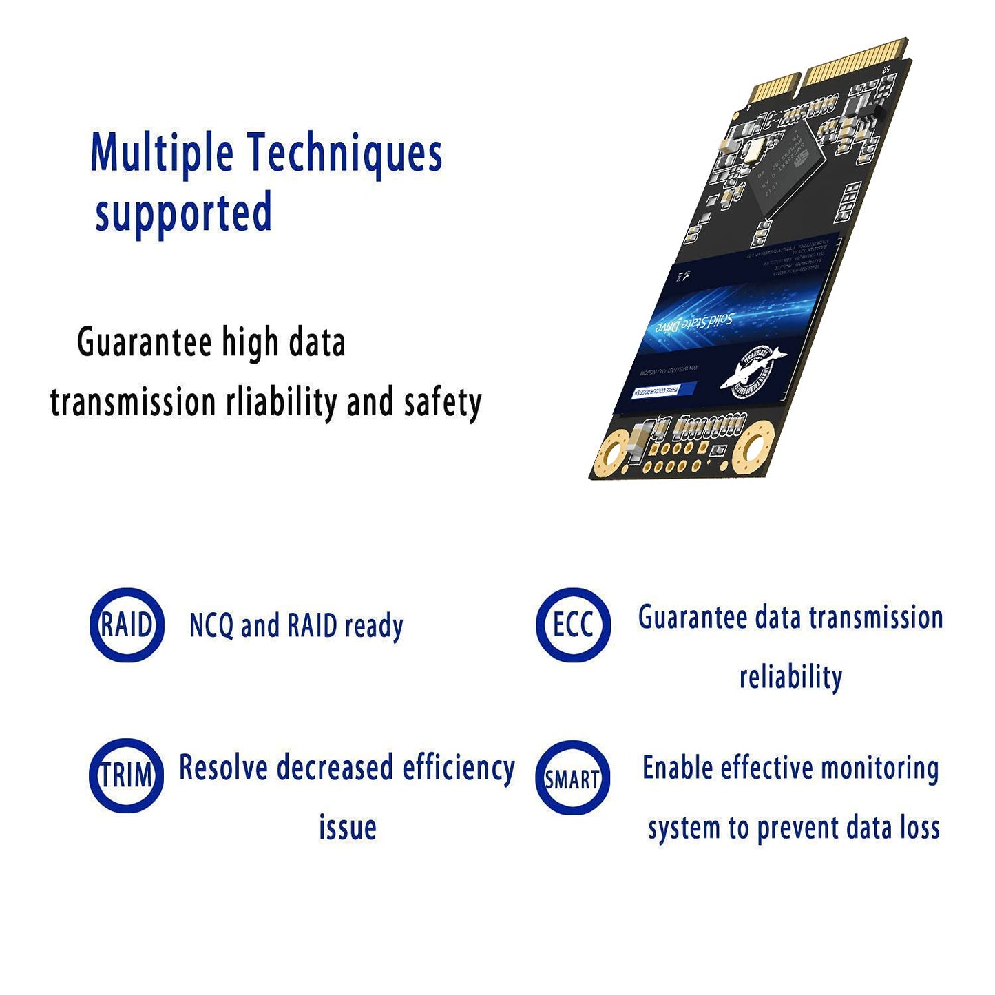 Dogfish interne SSD mSATA 512GB, Hochleistungsfestplatte für Desktop-PCs und Laptops, SATA III 6Gb/s. Enthält SSDs mit 16GB, 32GB, 60GB, 64GB, 120GB, 128GB, 240GB, 250GB, 480GB und 500GB (512GB MSATA).