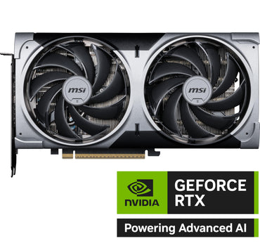 MSI Gaming RTX 5070 12G Ventus 2X OC Graphics Card (12GB GDDR7, 192-bit, Extreme Performance: 2557 MHz, DisplayPort x3 2.1a, HDMI 2.1b, NVIDIA Blackwell Architecture)