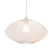 Suspension Alexandra House Living Blanc Métal 40 W 38 x 25 x 38 cm