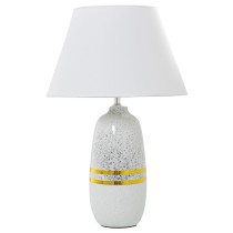 Desk lamp Alexandra House Living White Silver Ceramic 60 W 13 x 38 x 13 cm