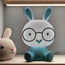 Desk lamp Alexandra House Living Blue Plastic 20 x 31 x 17 cm Rabbit