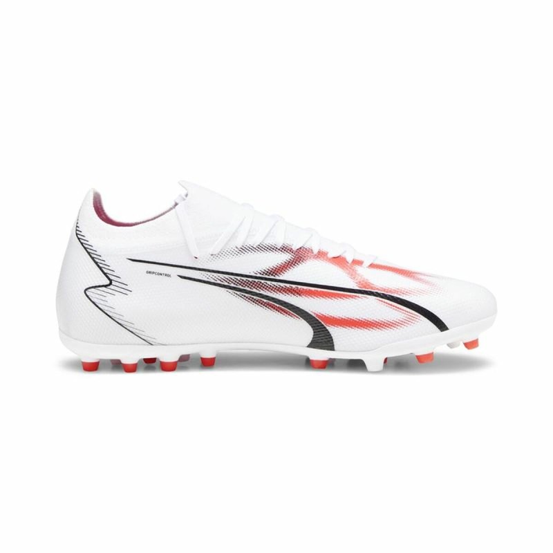 Chaussures de Football pour Adultes Puma Ultra Match MG Blanc