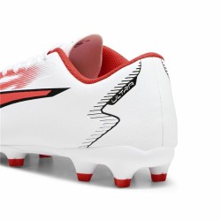 Chaussures de Football pour Adultes Puma Ultra Play FG/AG Blanc Rouge