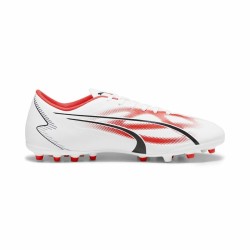 Fußballschuhe für Erwachsene Puma Ultra Play MG Weiß Rot