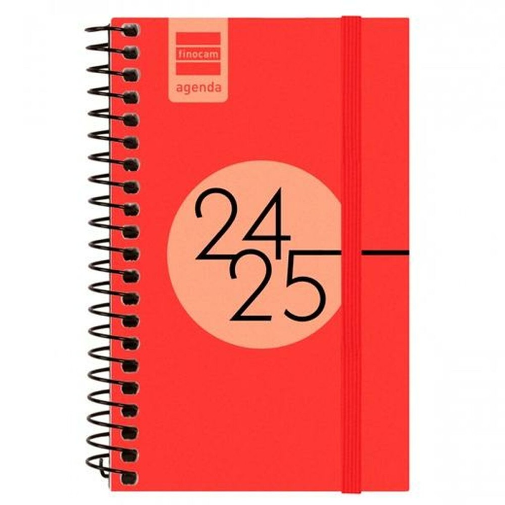 Diary Finocam SVH Red 7,9 x 12,7 cm 2024-2025