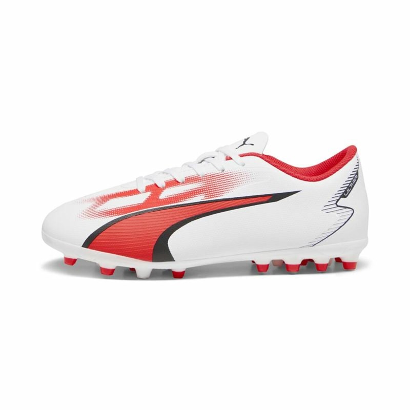 Fußballschuhe für Kinder Puma Ultra Play MG Weiß Rot