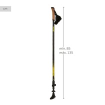 Trekking Stick Aktive 4,5 x 135 x 3 cm (2 Units)