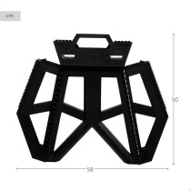 Folding Stool Aktive 41 x 39 x 33 cm (4 Units)