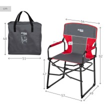 Foldable Camping Chair Aktive 54 x 92 x 49 cm (2 Units)