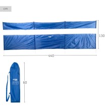 Beach Tent Aktive Polyester 440 x 130 x 1,9 cm