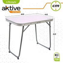 Folding Table Aktive 60 x 50 x 40 cm (4 Units)