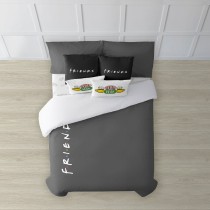 Housse de Couette Friends Friends Gris Anthracite 260 x 240 cm