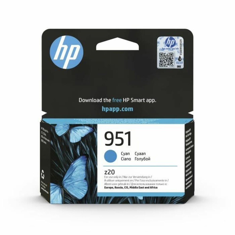 Original Ink Cartridge HP Cartucho de tinta original HP 951 cian