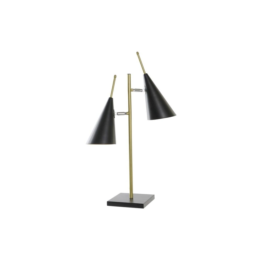 Tischlampe DKD Home Decor Schwarz Gold Metall 25 W 220 V 38 x 16 x 64 cm