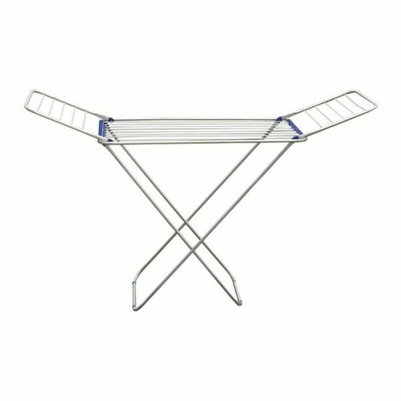 Faltbarer Wäscheständer Confortime Aluminium Silberfarben Blau 175 x 55 x 110 cm (6 Stück)