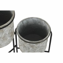 Blumentopf DKD Home Decor Grau Metall (82 x 25 x 81 cm)