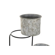 Cache-pot DKD Home Decor Gris Métal (82 x 25 x 81 cm)