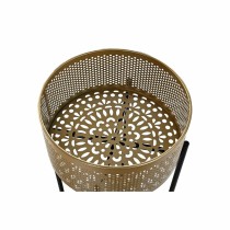 Blumentopfset DKD Home Decor Schwarz Gold Metall 30 x 30 x 101 cm (2 Stück)