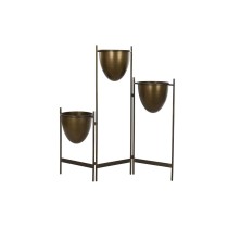 Blumentopf DKD Home Decor Schwarz Metall Kupfer Vintage (35 x 26,5 x 105 cm)