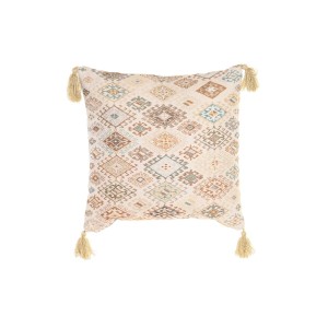 Coussin DKD Home Decor Beige Carré 40 x 15 x 40 cm