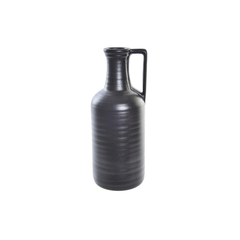 Vase DKD Home Decor Schwarz Porzellan Moderne 13 x 13 x 32 cm