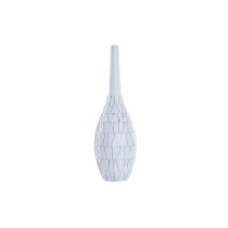 Vase DKD Home Decor Weiß Harz Moderne (19 x 19 x 60 cm)