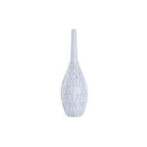 Vase DKD Home Decor Blanc Résine Moderne (19 x 19 x 60 cm)