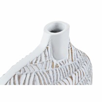 Vase DKD Home Decor 27 x 11 x 31 cm White Resin Modern