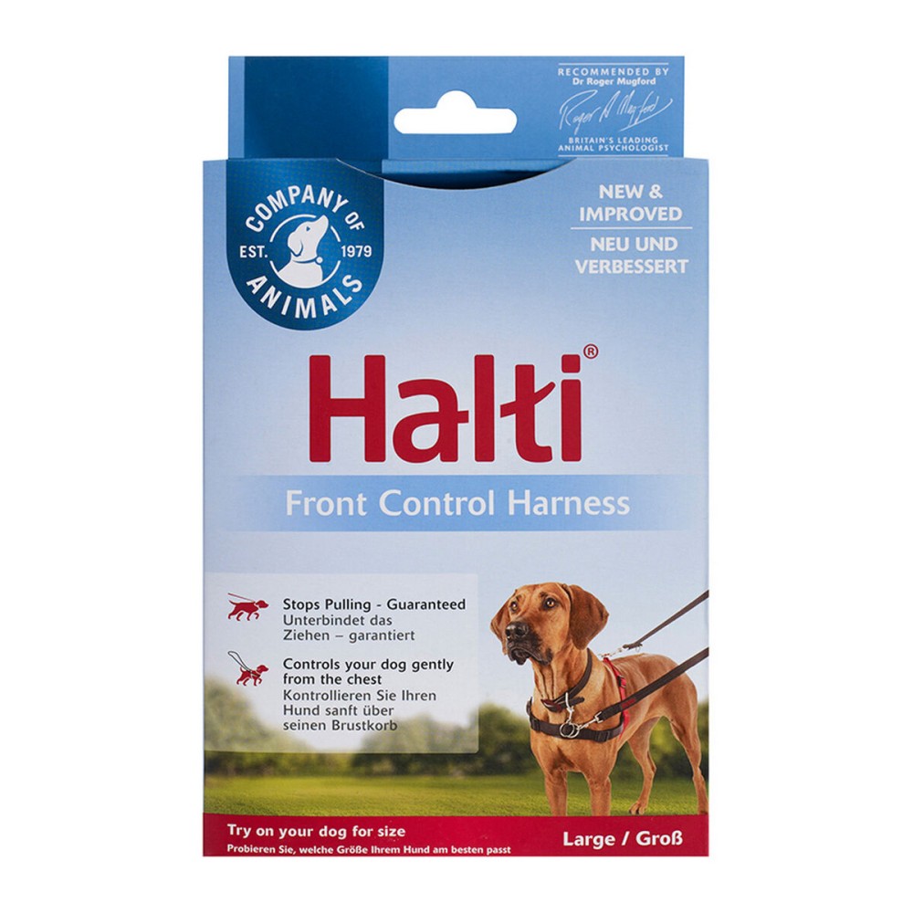 Hundegeschirr Company of Animals Halti Schwarz/Rot L (80-120 cm)