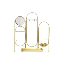 Schmuckständer DKD Home Decor Spiegel Gold Metall (45 x 10,5 x 51,5 cm) (46 x 10,5 x 51,5 cm)