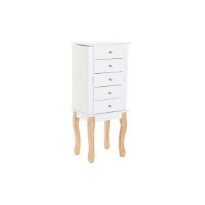 Schmuckständer DKD Home Decor Spiegel MDF Romantisch (37 x 27 x 90 cm)