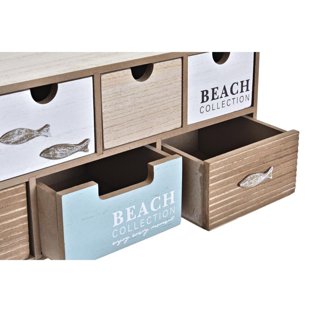 Box-Schmuckkästchen DKD Home Decor 40 x 16 x 19 cm Holz Braun türkis