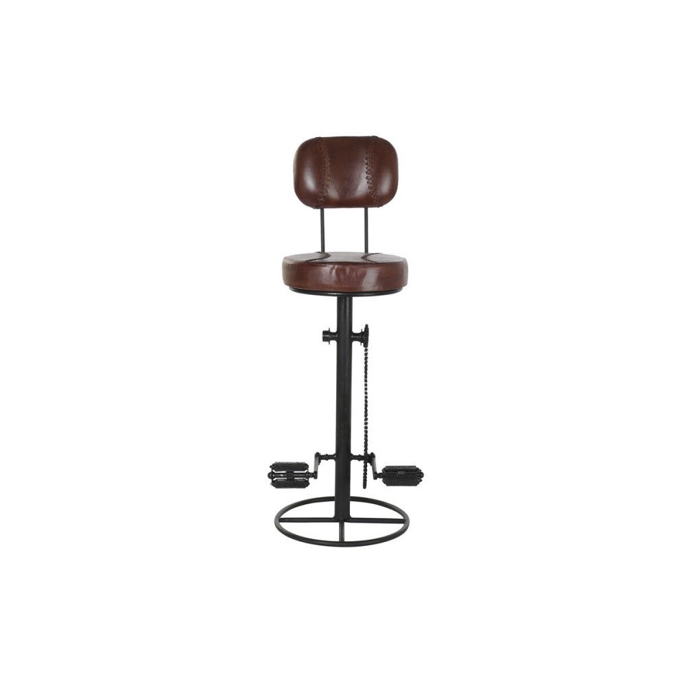 Tabouret DKD Home Decor 45 x 46 x 118 cm Noir Métal Marron