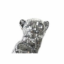 Deko-Figur DKD Home Decor Silberfarben Leopard Harz (19,5 x 16 x 31,5 cm)