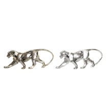 Decorative Figure DKD Home Decor 46,5 x 10 x 18 cm Silver Golden Panther (2 Units)