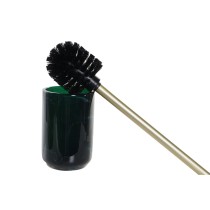 Brosse de salle de wc DKD Home Decor Vert Gris Résine Marbre 9 x 9 x 37 cm (2 Unités)