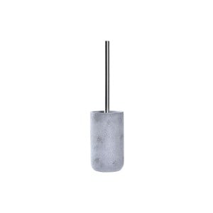 Brosse de salle de wc DKD Home Decor Gris Argenté Acier inoxydable Ciment Scandi 10 x 10 x 40 cm