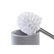 Brosse de salle de wc DKD Home Decor Gris Rose Argenté Rose clair Métal Aluminium Dolomite Urbaine 9,8 x 9,8 x 39 cm (2 Unités)