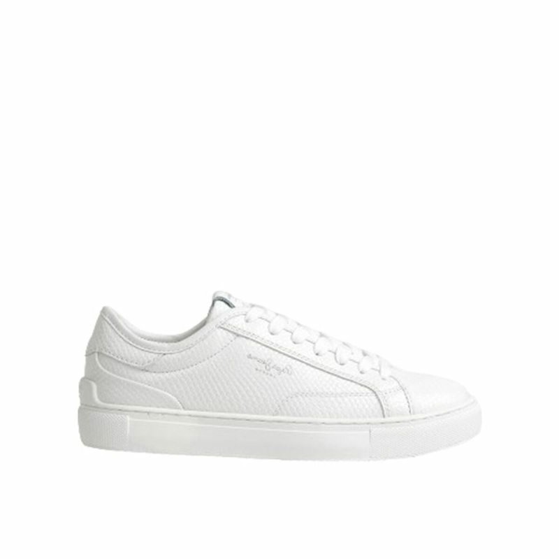 Chaussures de sport pour femme Pepe Jeans Adams Snaky Blanc