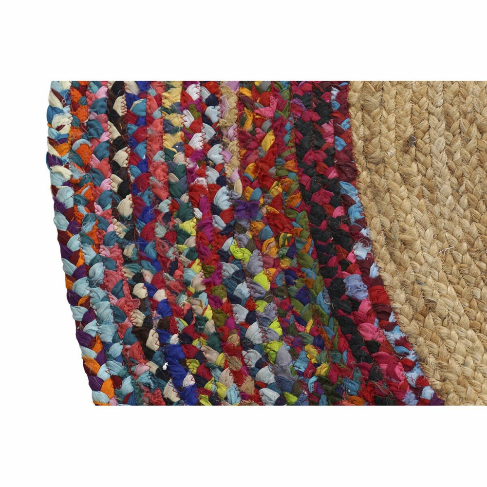 Carpet DKD Home Decor Polyester Cotton Multicolour Jute (200 x 200 x 0,7 cm)