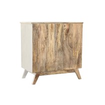 Schubladenschrank DKD Home Decor Metall Weiß Kolonial Dunkelbraun Mango-Holz (72 x 50 x 75 cm)