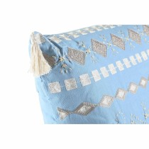 Coussin DKD Home Decor Bleu Blanc 60 x 20 x 60 cm