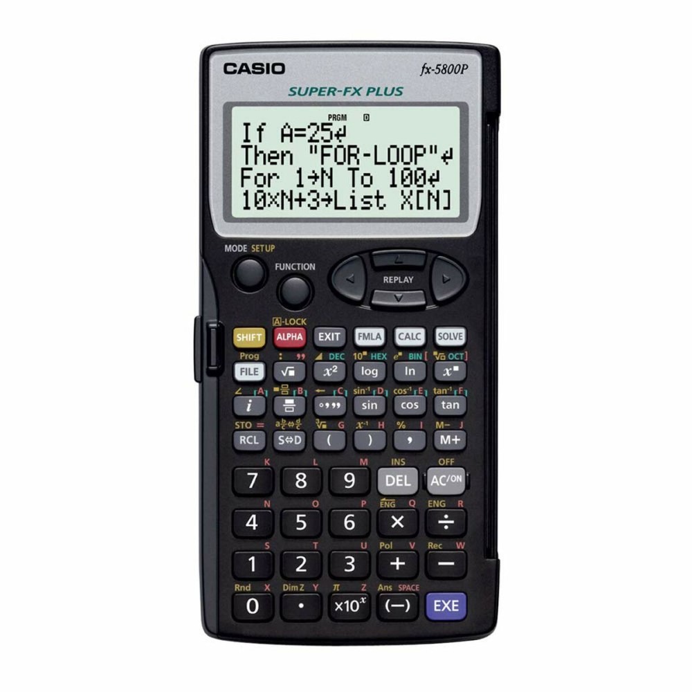 Calculatrice scientifique Casio FX-5800P-S-EH Noir